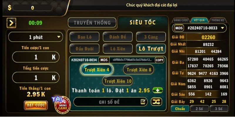 Tham gia đánh xiên cực dễ trúng